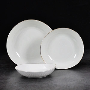 P&T Royal Ware Smooth Glaze Table Top dinnerware ceramic bowl bone china 10.5 inch salad bowl fruit bowl