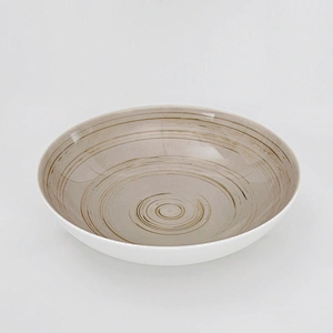 P&T Porcelain Royal Ware Ceramics Deep Plates Porcelain Soup Plates for Restaurant Using