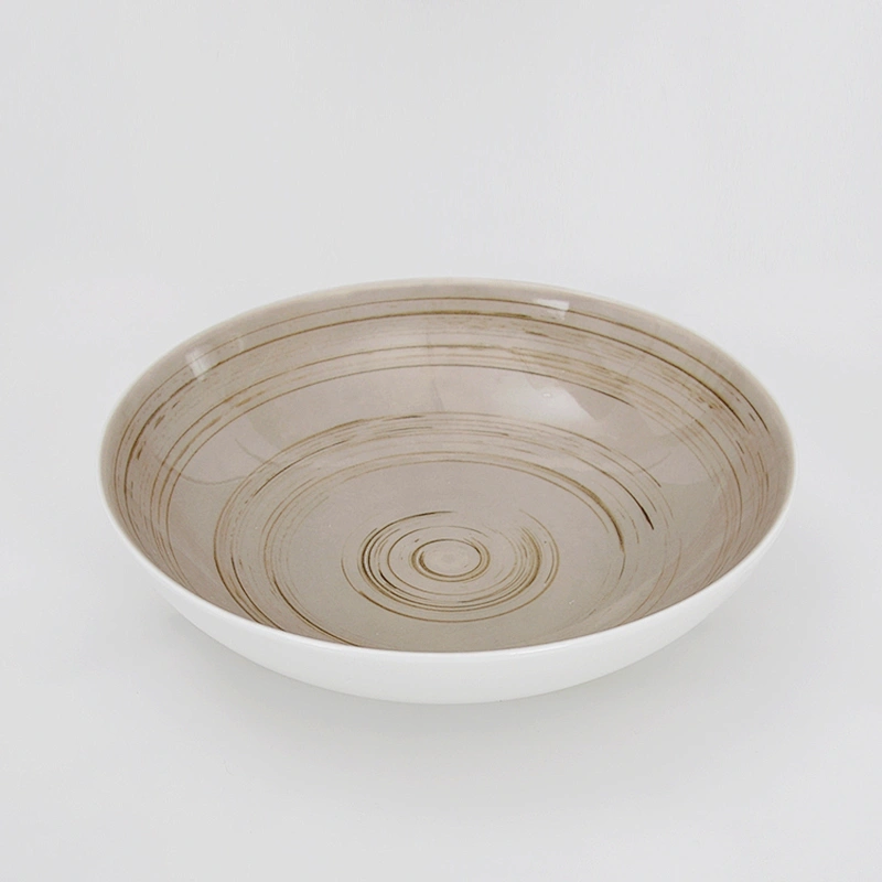 P&T Porcelain Royal Ware Ceramics Deep Plates Porcelain Soup Plates for Restaurant Using