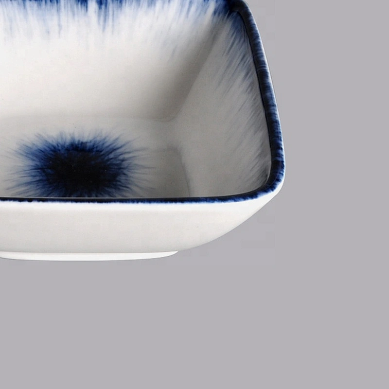 Wholesale square Restaurant small mini porcelain ceramic sauce bowl