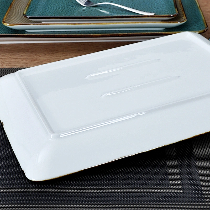 Lush Tableware, Chaozhou Good Quality In Stock Cracking Galzed  Restaurant Tableware,Dinner Plates For Hotel Ceramic