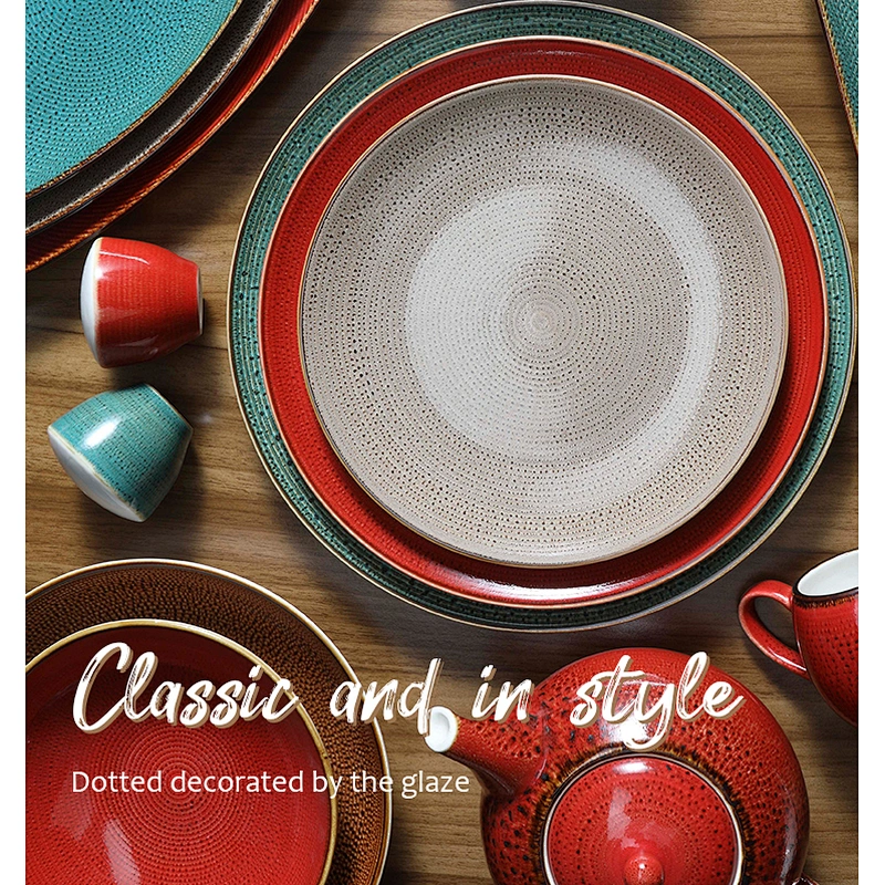 Wholesale China Hotel Grey Ceramic Plate,  Porcelain Plate For Restaurant Cermacial~