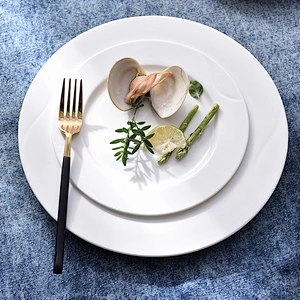 wholesale restaurant hotel catering used round bone china service white porcelain 5.5