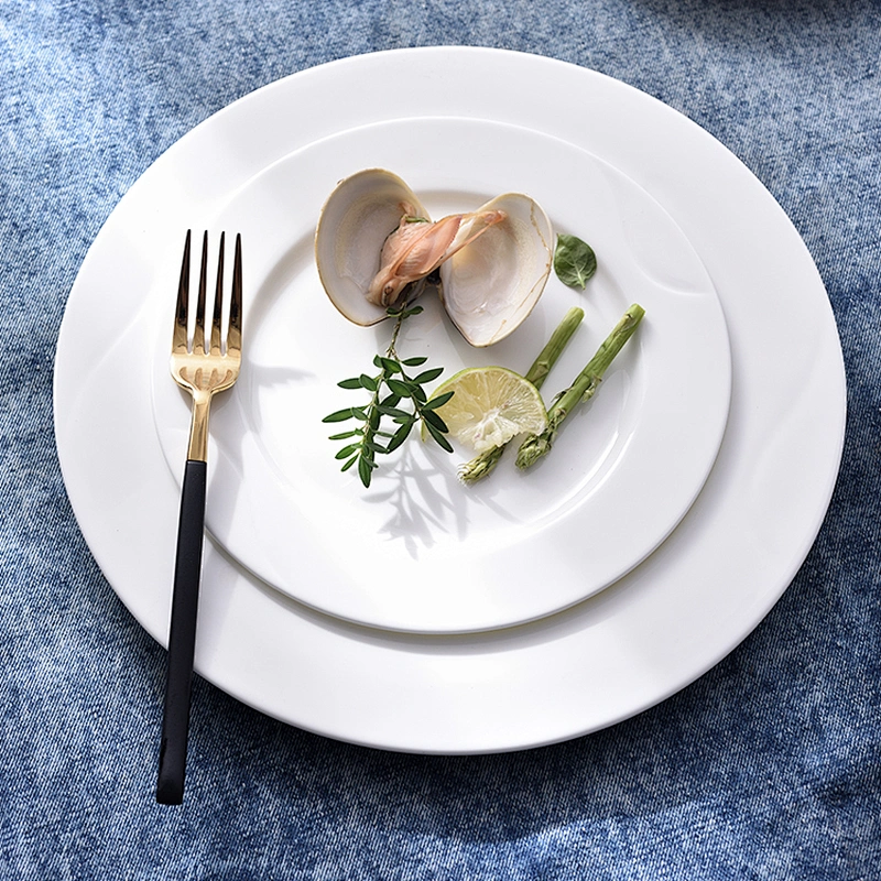 wholesale restaurant hotel catering used round bone china service white porcelain 5.5