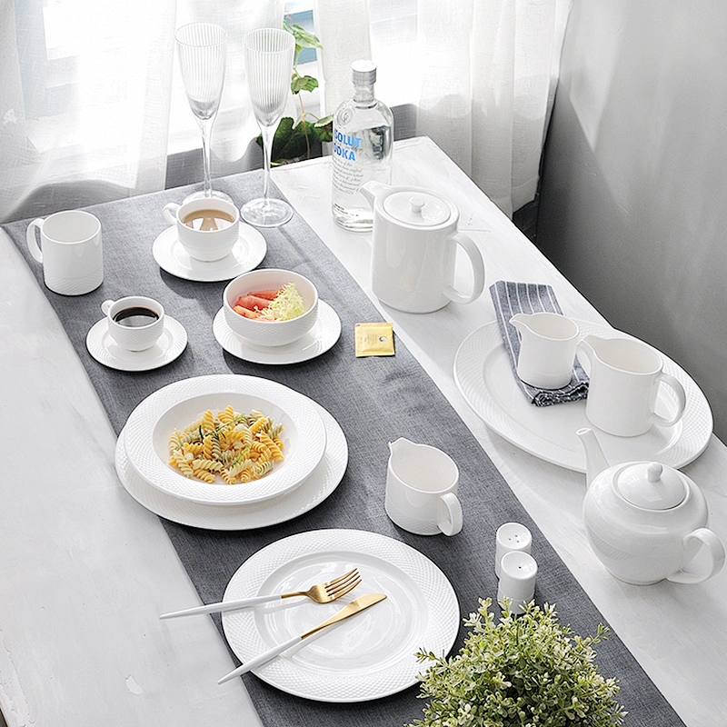 PITO China  Hotel Tableware Supplier White Soup Bowl for Restaurant Use