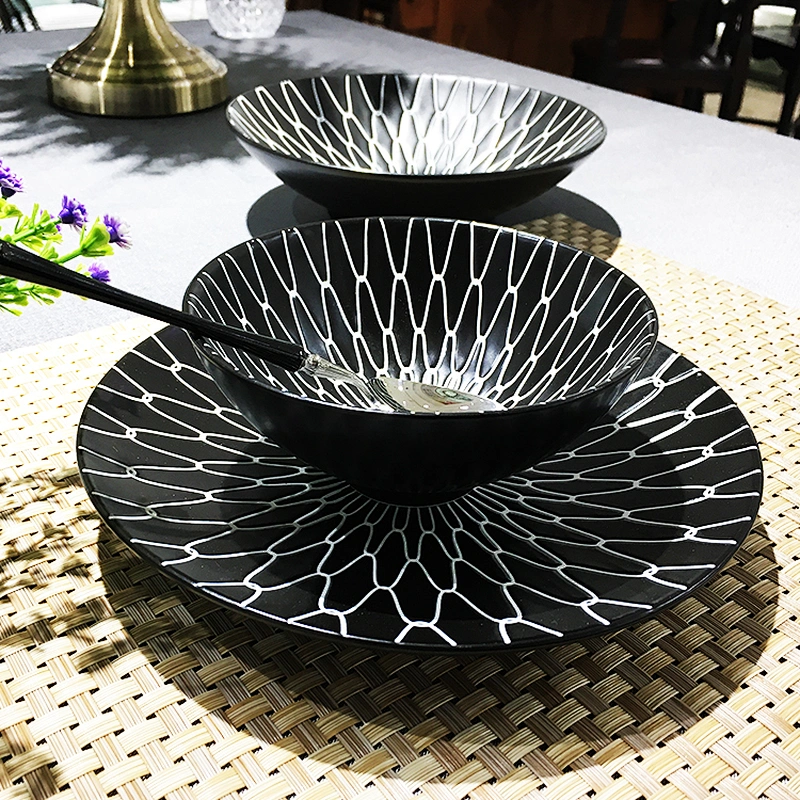Colorful Ceramic Salad Bowl Eco-friendly Ceramic Bowl