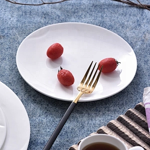 Wholesale white bone china ceramic plate for sale