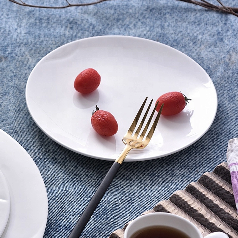 Wholesale white bone china ceramic plate for sale