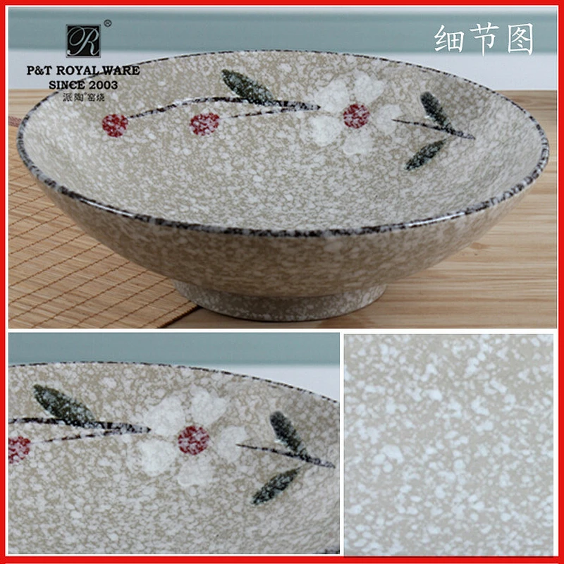 8.5inch japanese style bowl noodle bowl 2015 P&T ceramics round bowl