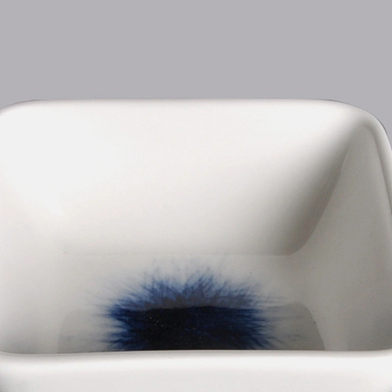 Wholesale Japanese style Square Ceramic Porcelain Tasting Bowl Dishes