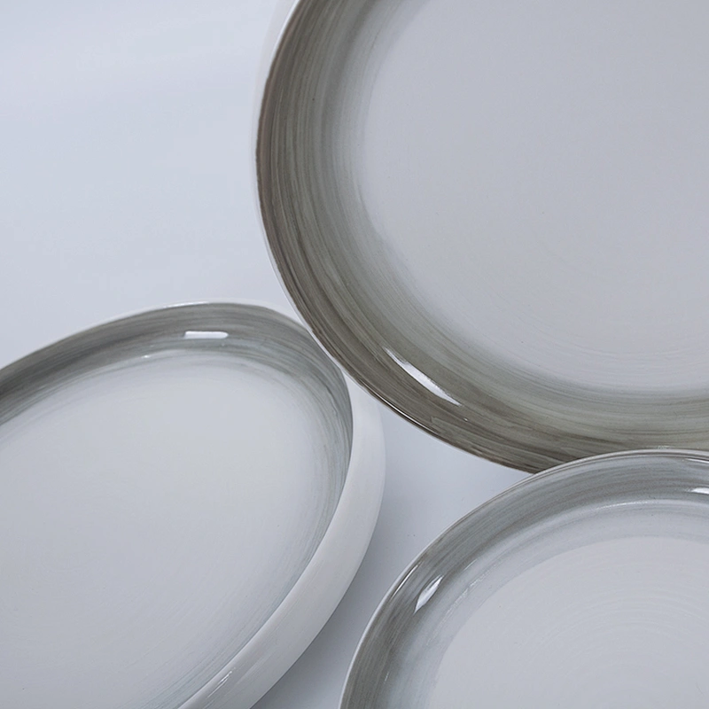 nordic luxury round wedding restaurant chinaware dinner porcelain ceramic dishes plates