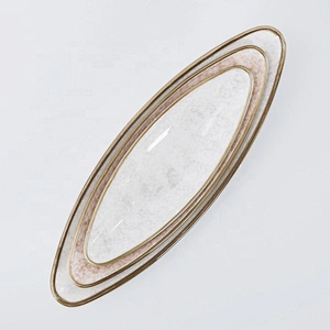 Wholesale Manufacturer Elegant Porcelain Ceramic Tapas Sushi Serving Boat Plate
