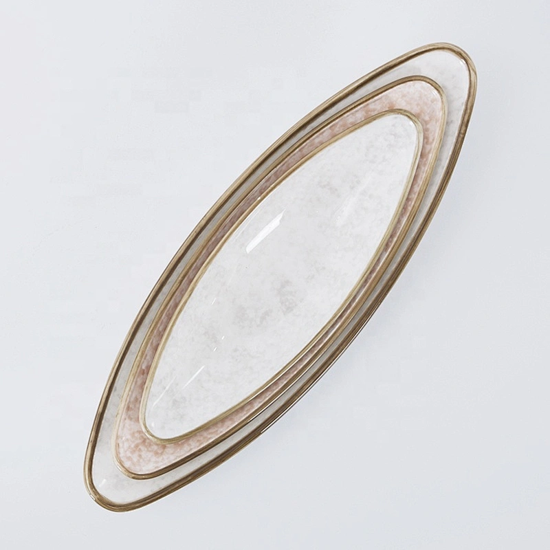 Wholesale Manufacturer Elegant Porcelain Ceramic Tapas Sushi Serving Boat Plate