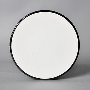 unique matte black porcelain catering hotel straight edge flat bottom bowl