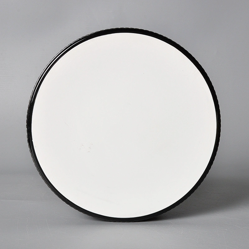 unique matte black porcelain catering hotel straight edge flat bottom bowl