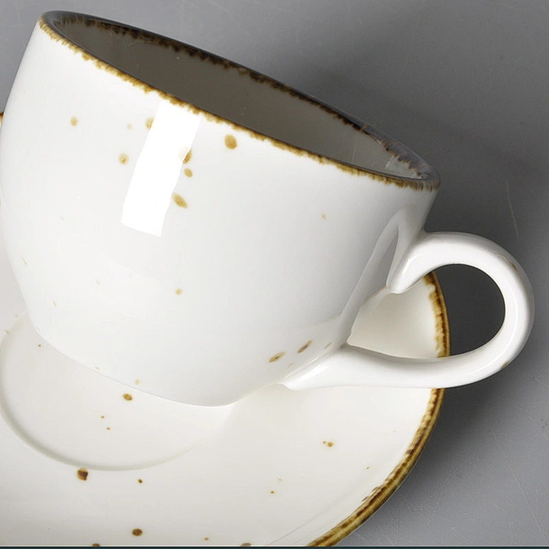 P&T Royal Ware New Design Customized in Style Coffee Cups Tea Cups Set Hotel Restaurant Cafe Cup and Saucer