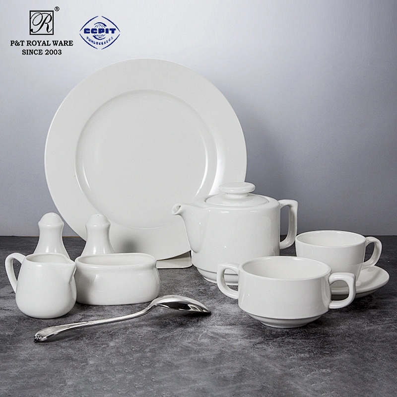 manufacturer bulk stock nordic white restaurant plate ceramic tableware