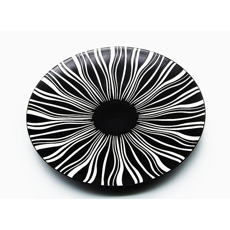 colorful round 5 sizes vintage bulk ceramic dinner plate set