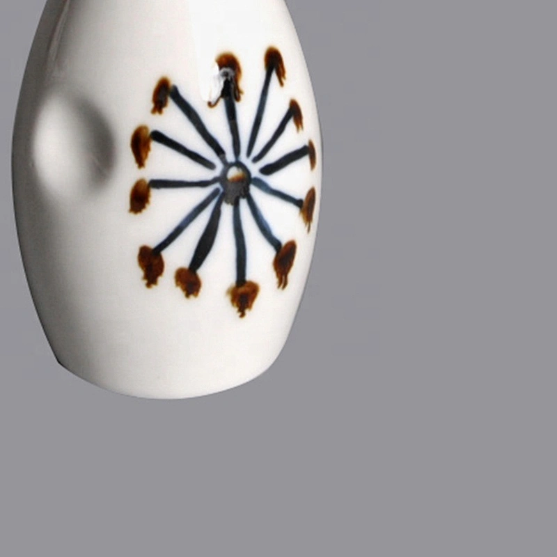 wholesale restaurant hotel japanese style porcelain wine jug ceramic sake bottle