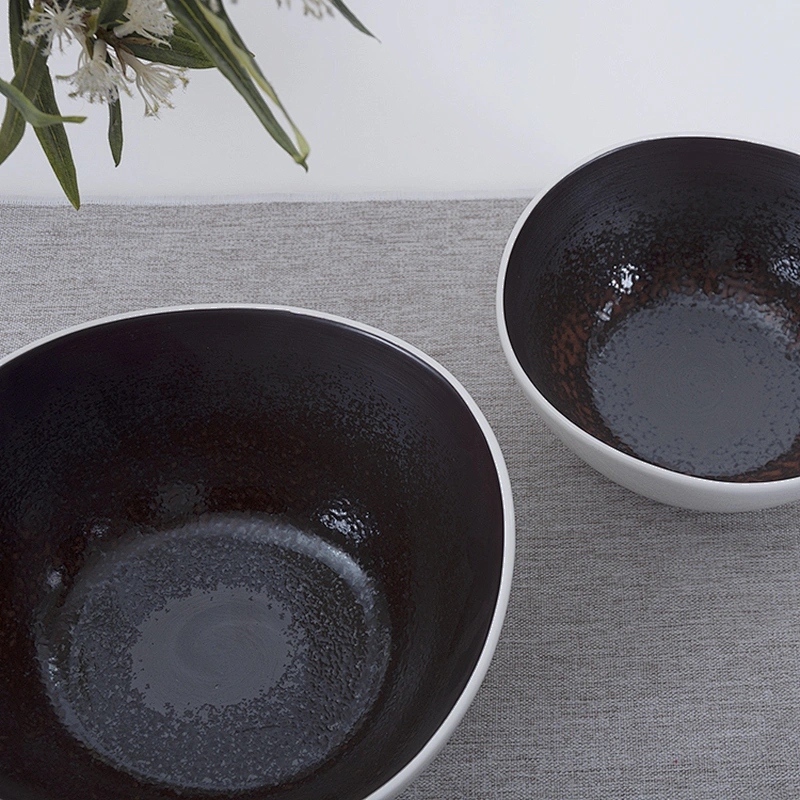 factory bulk custom printed glazed irregular restaurnat porcelain white matte ceramic bowl