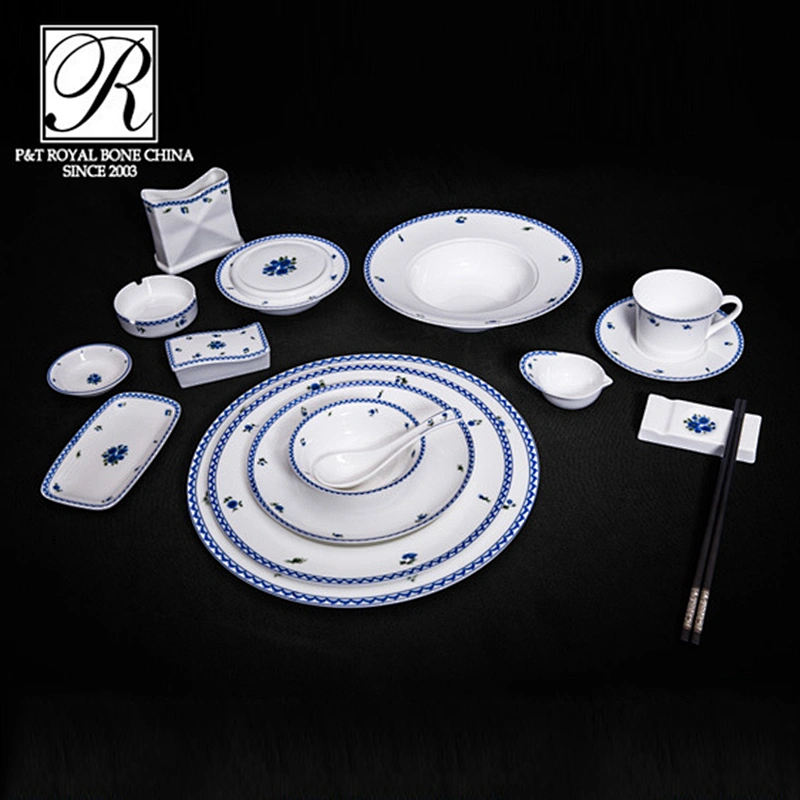 P&T Porcelain factory New designs decal tableware Bone China plates and bowls