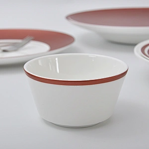 porridge cereal bowl manufacturer durable catering banquet hotel ceramic bowl crockery buffet restaurant bowl