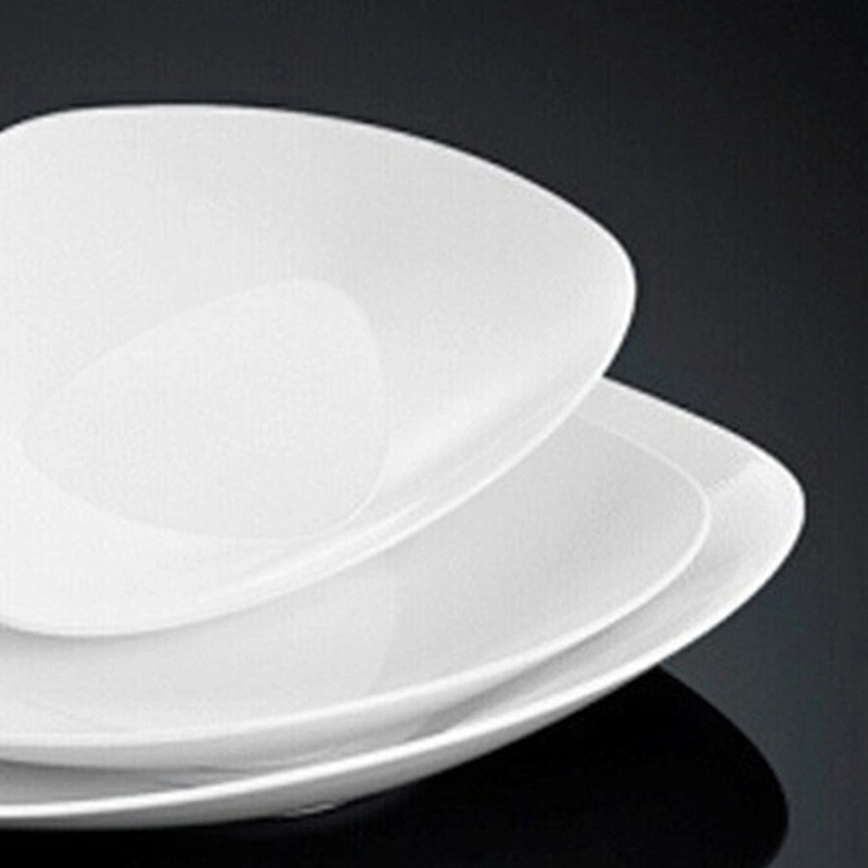P&T porcelain factory triangular plates ,deep plates, salad plates