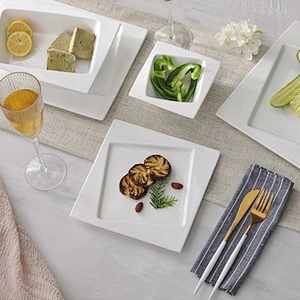 Porcelain Hotel Plate Ceramic Dishes Dinner Luxury Ceramic Dishes Restaurant Ceramic Plates Dishes