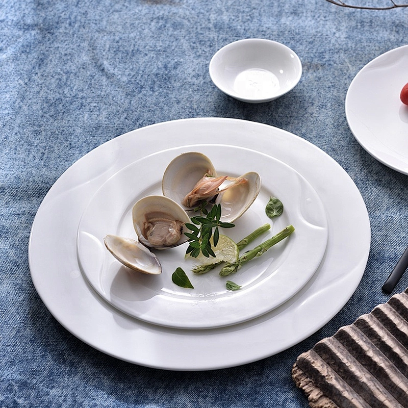 wholesale restaurant hotel catering used round bone china service white porcelain 5.5
