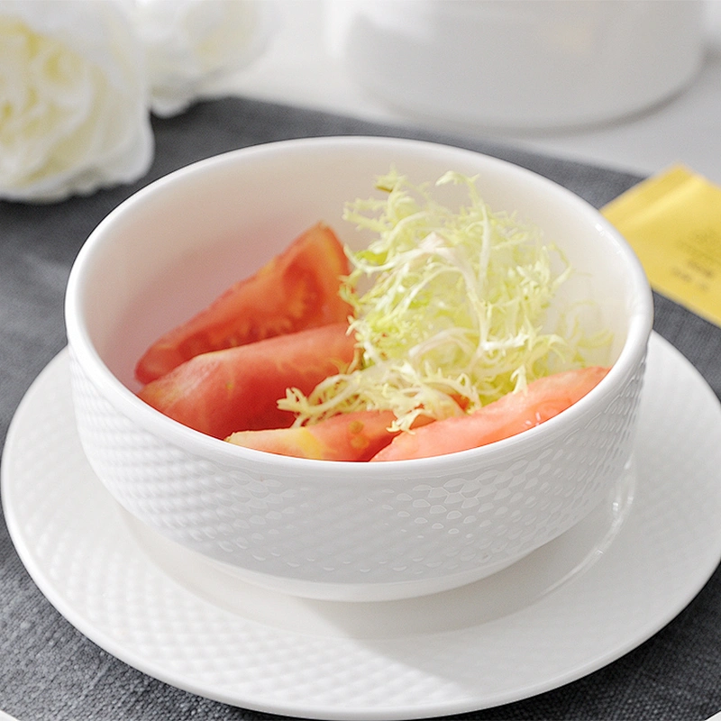 Professional Hotelware Supplier Ceramic White Dinner Plate For Hotel Use