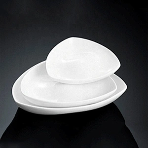 P&T porcelain factory triangular plates ,deep plates, salad plates