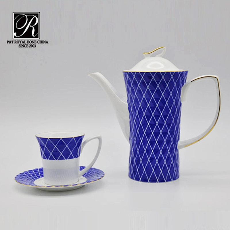 royal ware blue decal pattern dinnerware new design ceramic tableware dinner set