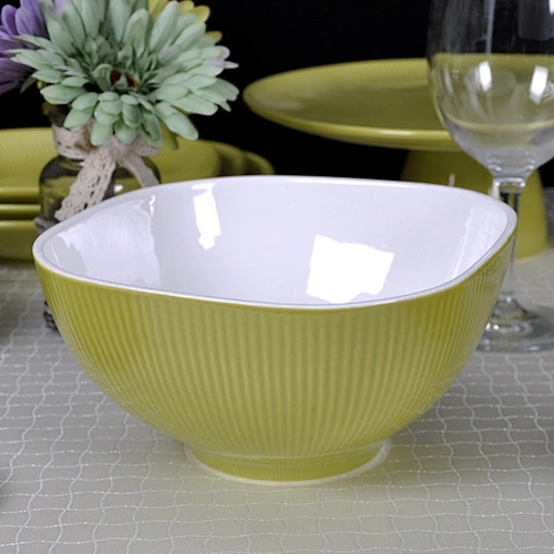 Factory Direct Wholesale Hotel and Restaurant Ceramic Porcelain Serving Bowls for Salad, Side Dishes, Soup