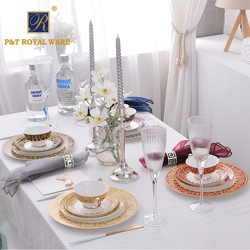 New Design Bone China Dinner Sets for Wedding Party