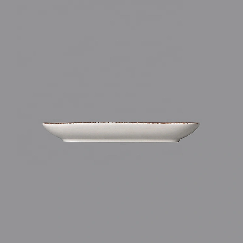 factory wholesale glazed crockery restaurant hotel ceramic porcelain towel tray