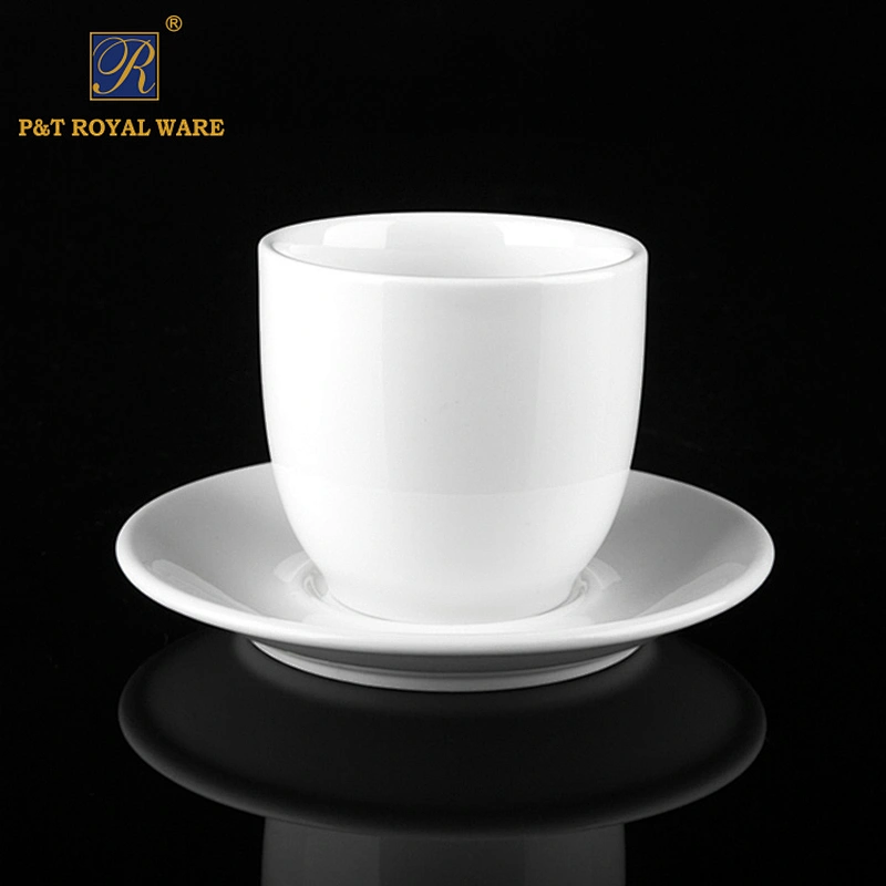 P&T Royal Ware Plain White 5.5 Inch Saucer for Coffee Tea Cup
