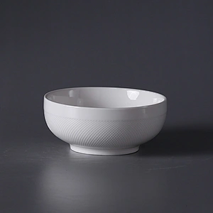 hot sale new style wholesale custom logo personalized white porcelain ceramic cereal bowl for restaurant