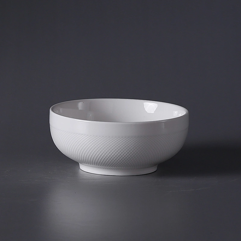 hot sale new style wholesale custom logo personalized white porcelain ceramic cereal bowl for restaurant