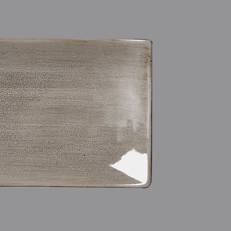 P&T Royal Ware wholesale rectangle warping edge ceramic porcelain towel dish