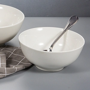 P&T Royal Ware wholesale white custom porcelain ceramic cereal bowl