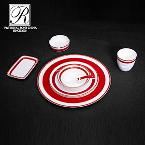 porcelain factory yellow color design tableware colorful dinner set bone china dinner set