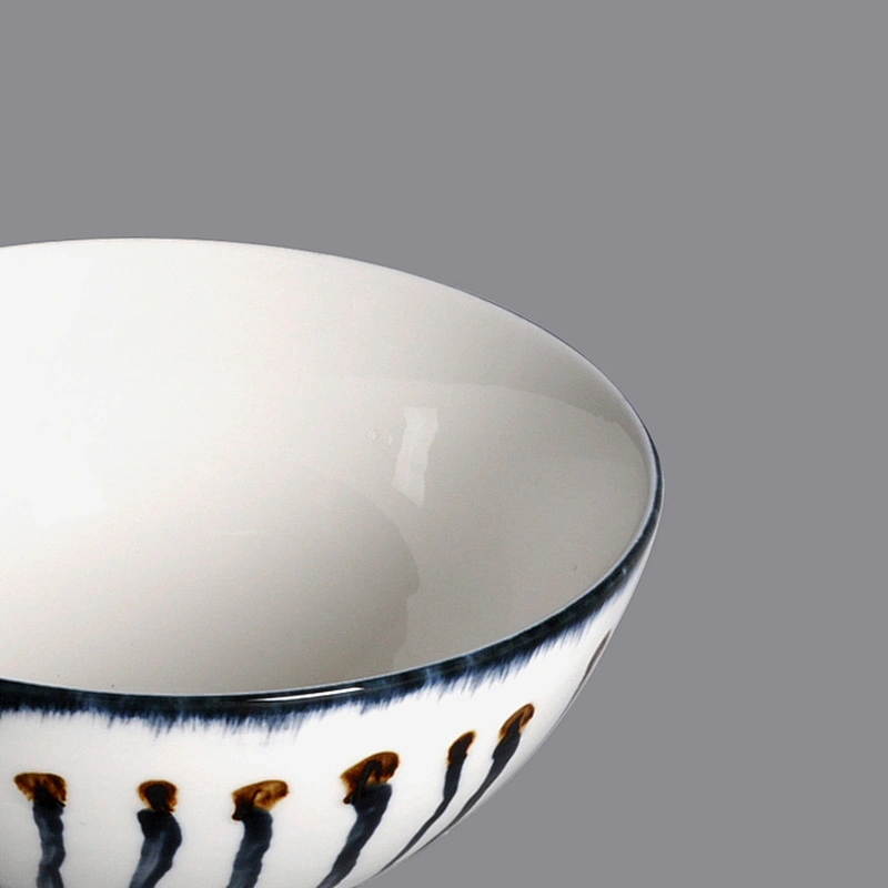 wholesale 8 inch Cereal bowl Japanese style porcelain ceramic pasta soup bowl