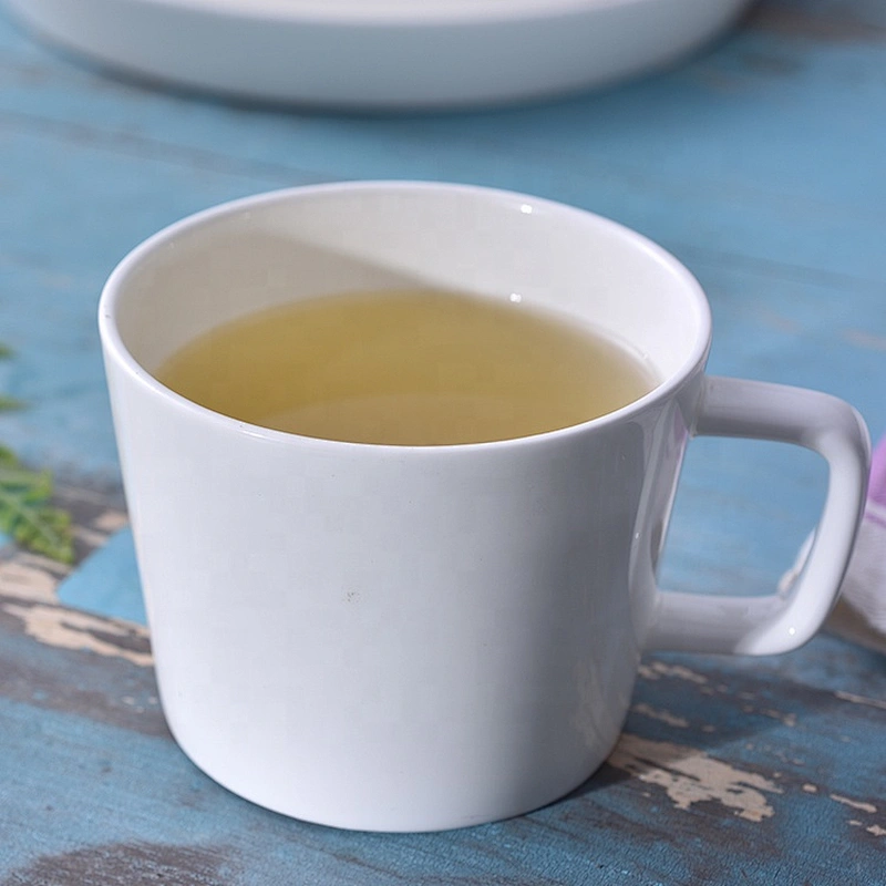 wholesale restaurant hotel white ceramic coffee mug bone china mug