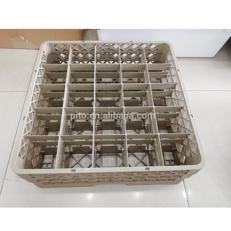P&T plastic cup crates, stackable glass cup crates for hotel use
