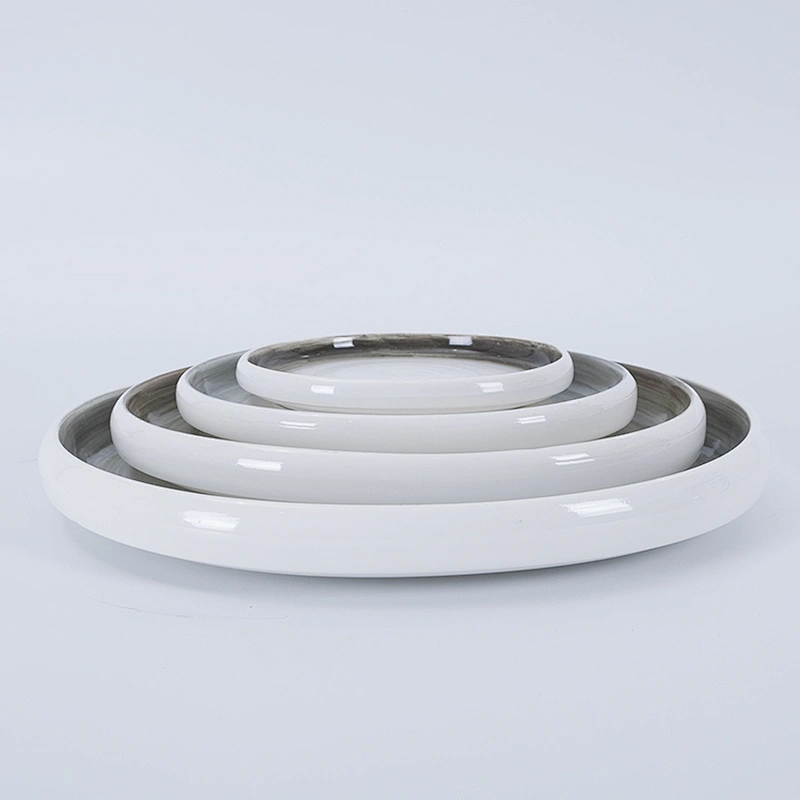 nordic luxury round wedding restaurant chinaware dinner porcelain ceramic dishes plates