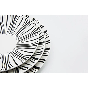 fashion embossed ceramic porcelain bowl for promotional