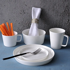 wholesale restaurant hotel white ceramic coffee mug bone china mug