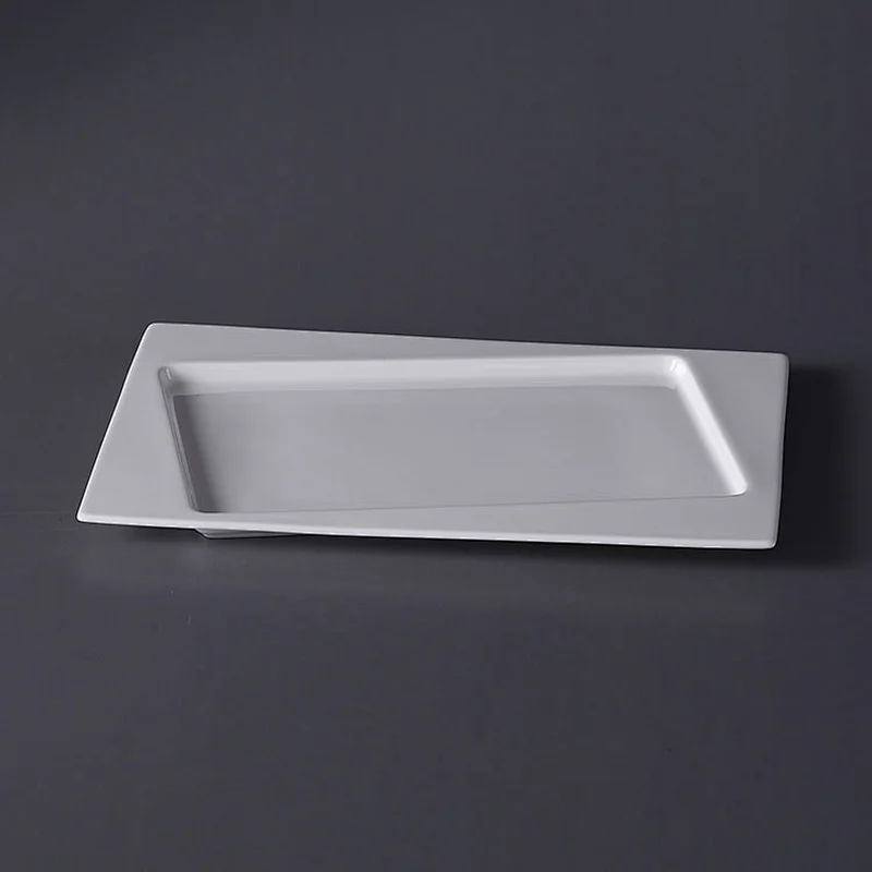 Modern Square Restaurant Tableware Ceramic Kitchen Dinner Plates Sets Dinnerware
