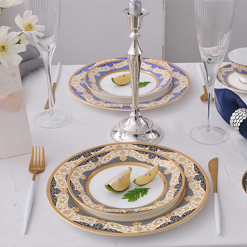 wholesale popular design porcelain dinner set Eco-Friendly fine bone china dinner set