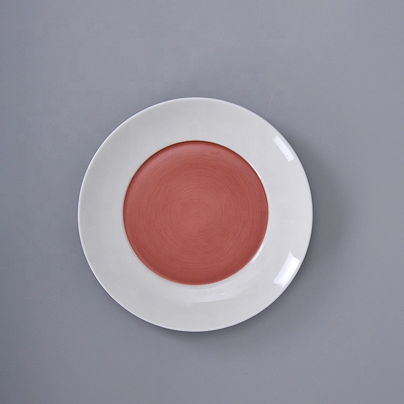 manufacturer catering buffet banquet hotel bone china pasta fruit dessert plates for wedding event
